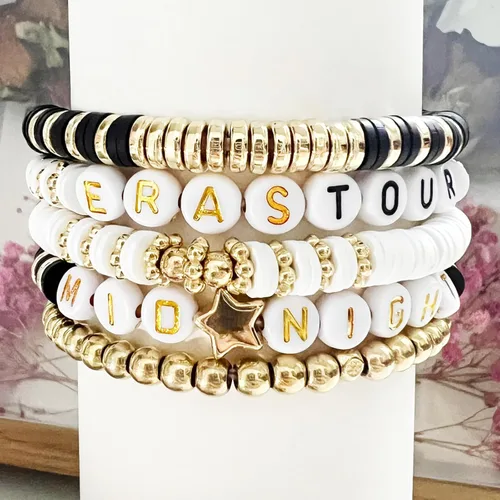 Vista 5 de Senfour Inspired Design Bracelet Gifts For Girls Boys Women Music Fans