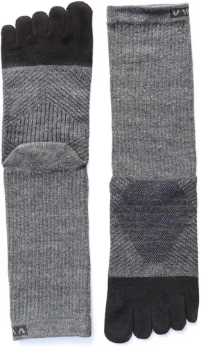 Vista 2 de VWELL Calcetines de algodón atléticos para correr de cinco dedos, 3 pares, talla 7-11