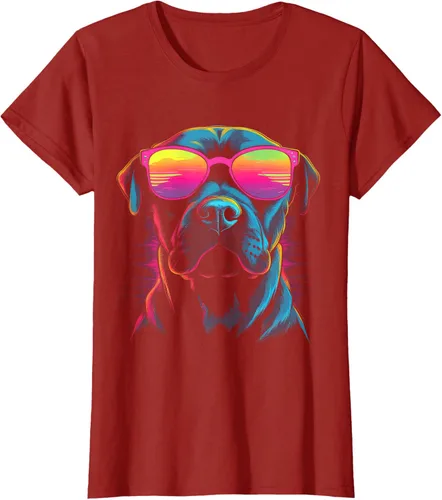 Vista 58 de Pit Bull Mom Dog Lover Colorido Artistic Pitbull Owner - Camiseta para mujer, Negro