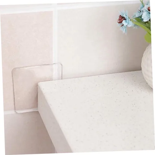 Vista 5 de 4 almohadillas de gel fijas, almohadillas de gel fijas, almohadillas de agarre adhesivas, alfombrilla transparente resistente a terremotos, gel