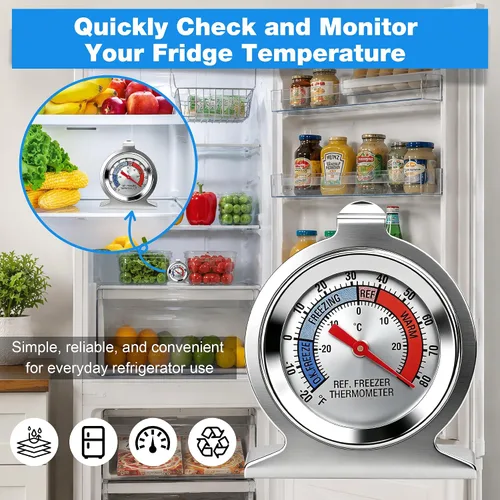 Vista 5 de Paquete de 12 termómetros para refrigerador -30/30°C -20/80°F