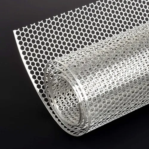 Vista 8 de AggAuto - Malla universal de 40 x 13 pulgadas para parachoques de auto, para parrilla de auto, de aleación de aluminio, con agujeros hexagonales