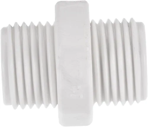 Vista 5 de M METERXITY Paquete de 4 accesorios de tubería de rosca macho de PVC – conector de manguera adaptador de rosca macho hexagonal G1/2, adaptador