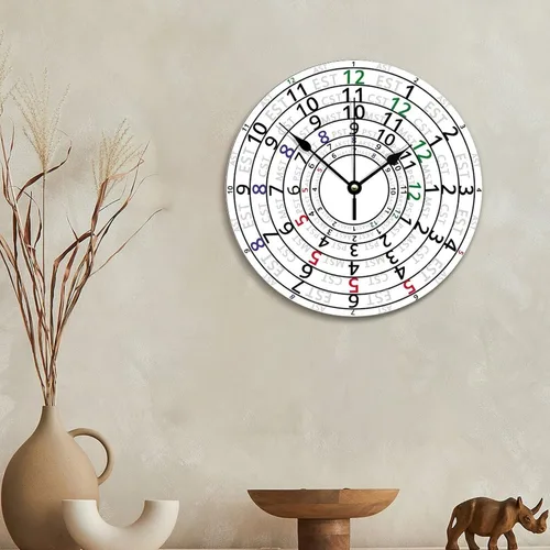 Vista 93 de Reloj de pared de guitarra acústica con aspecto de madera natural, reloj de madera rústico y elegante, 10 silenciosos, sin tictac, de cuarzo
