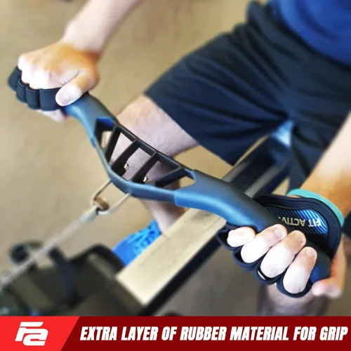 Vista 7 de Guantes de entrenamiento Fit Active Sports para el gimnasio - Agarres duraderos para el gimnasio y almohadillas de agarre - Acolchado de goma