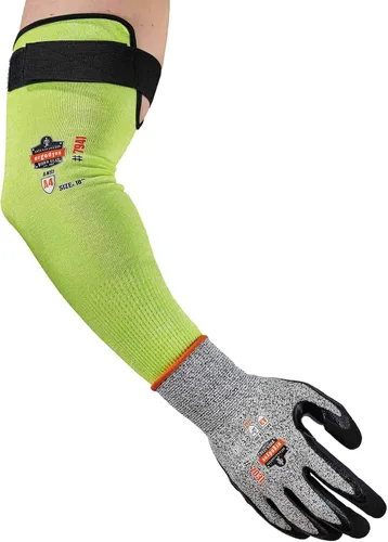 Vista 9 de Ergodyne ProFlex 7941 - Funda protectora resistente a los cortes, nivel de corte A4, par, lima, 18 pulgadas
