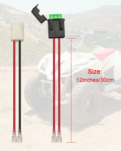Vista 3 de Arnés de cableado de batería de 4 pines y 2 cables para Razor Dirt Quad Dune Buggy MX350 MX400 PR200 Pocket Mod Bella Betty Bistro Daisy Sport Mod