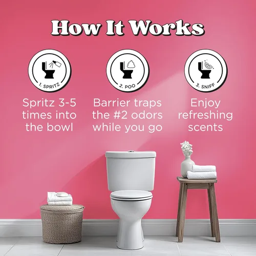 Vista 5 de Poo-Pourri Before-You-Go - Pulverizadores de bolsillo para inodoro, Bloom