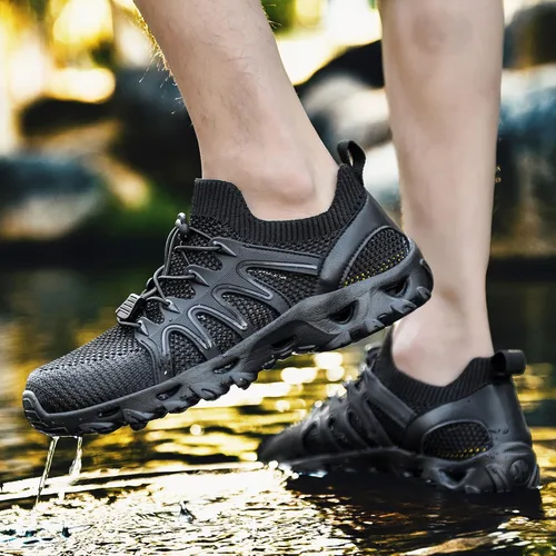 Vista 5 de Alibress Zapatos de agua para mujeres y hombres, zapatos acuáticos de secado rápido, zapatos de agua para senderismo, zapatos de playa para mujer