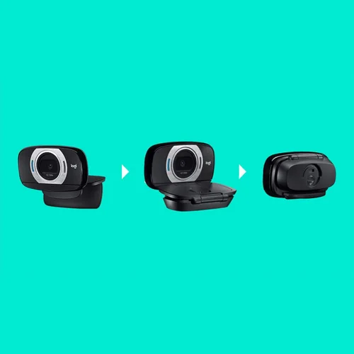 Vista 3 de Logitech. Webcam portátil C615 HD de 1080 pixel con autofoco, Negro talla única