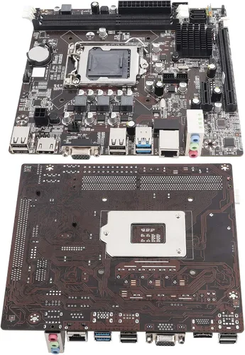 Vista 7 de Placa base para computadora de escritorio, placa base LGA 1155 USB3.0 SATA para B75, totalmente compatible con memoria de escritorio DDR3