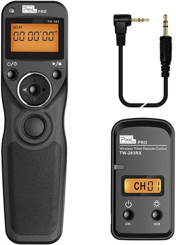 Vista 10 de Cable de liberación de obturador remoto inalámbrico Control Remoto con temporizador por cable TW-283DC0 compatible con Nikon D850 D810 D800 D700