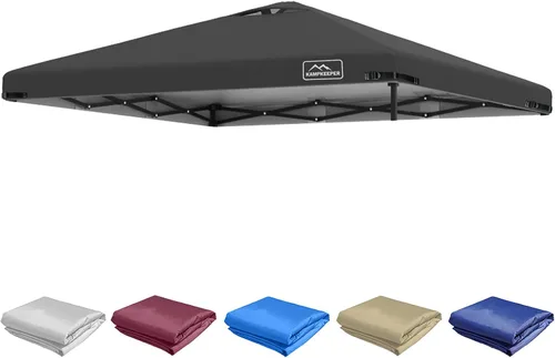 Vista 25 de KAMPKEEPER Cubierta de Repuesto Superior para Carpa Toldo Emergente con Ventilación de Aire y Correa Elástica Ajustable, Poliéster Resistente a Azul