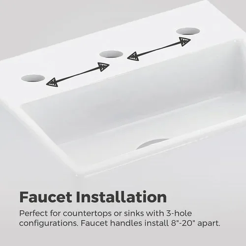 Vista 3 de Grifo para lavabo de baño Pfister Capistrano, 8 pulgadas de separación amplia, 2 manijas, 3 orificios, certificado NSF, acabado negro mate Spot Spot