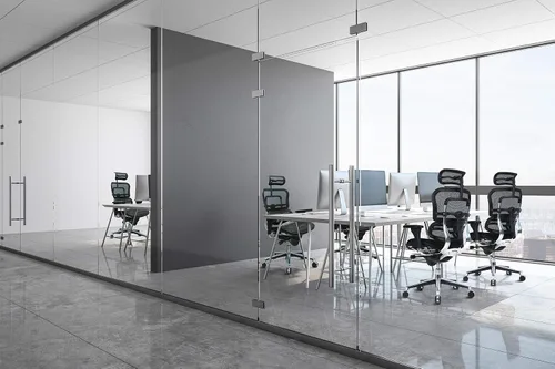 Vista 2 de Ergohuman Eurotech LEM4ERG - Silla de oficina ejecutiva de malla con respaldo alto con asiento de cuero, control de tensión de inclinación, bloqueo
