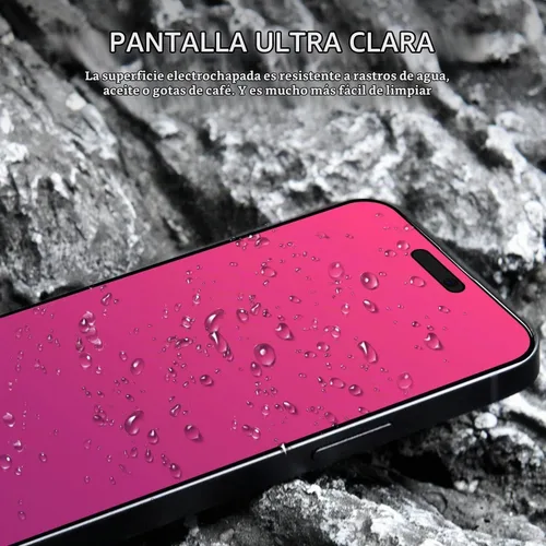 Vista 6 de EGKimBa Protector de pantalla de privacidad para iPhone 16 Plus, 15 Plus, 14 Pro Max, 6.7 pulgadas, vidrio templado con luz azul degradado - 2
