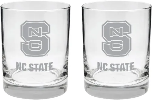 Vista 38 de Alabama - Juego de 2 vasos de cristal grabado satinado de 2 caras Marea carmesí de Alabama