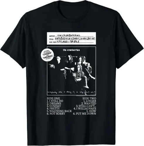 Vista 2 de The Cranberries Camiseta de vinilo Everybody Else, Negro
