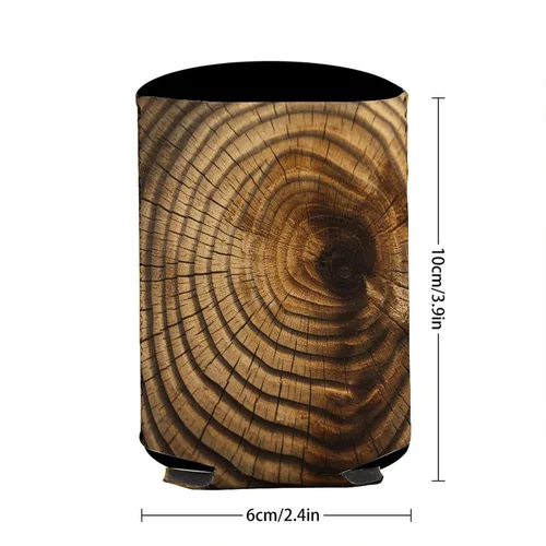 Vista 3 de Tree Rings Cup Sleeve Reusable Iced Coffee Sleeves Insulator Sleeve for Cold Beverages Standard Can Covers Non-slip Beer Bottle Sleeves Elasticity