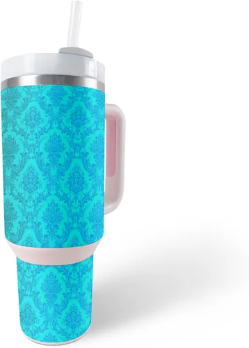 Vista 30 de MightySkins Skin - Vaso de vinilo compatible con Stanley The Quencher H2.0 FlowState de 40 onzas, vaca marrón, protectora, duradera y única, fácil