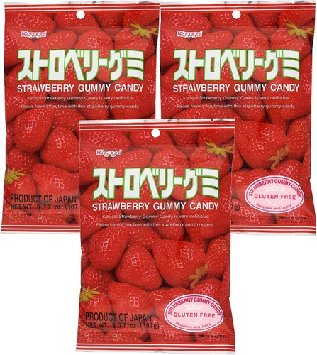 Vista 26 de Kasugai Fruit Assort - Caramelos de gomitas de 3.59 onzas (paquete de 3)