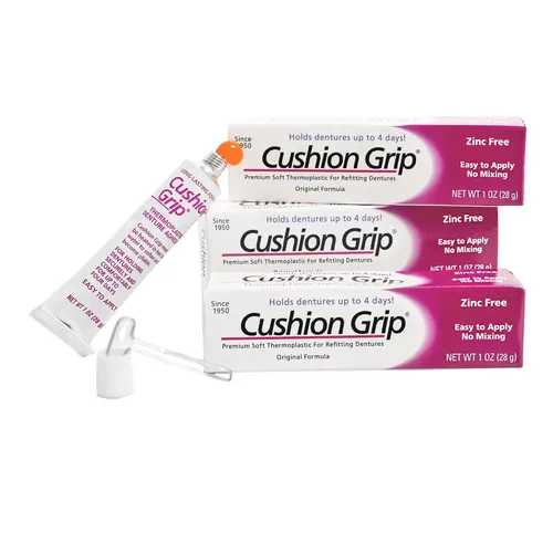 Vista 12 de Cushion Grip Adhesivo termoplástico para dentadura postiza 1 oz