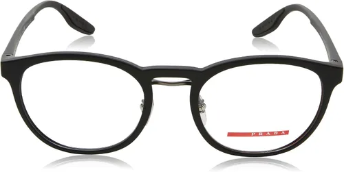Vista 2 de Prada Linea Rossa - Lentes PS 05HV para hombre, goma negra, 2.087in