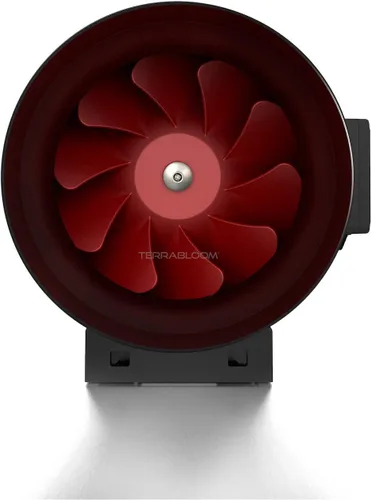 Vista 3 de Ventilador de conductos con regulador de velocidad integrado para admisión y escape de TerraBloom