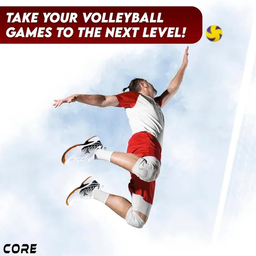 Vista 3 de Core Zapatos de voleibol - Zapatos de voleibol ligeros para hombres y mujeres - Zapatos de cancha de interior adecuados para bádminton, pickleball