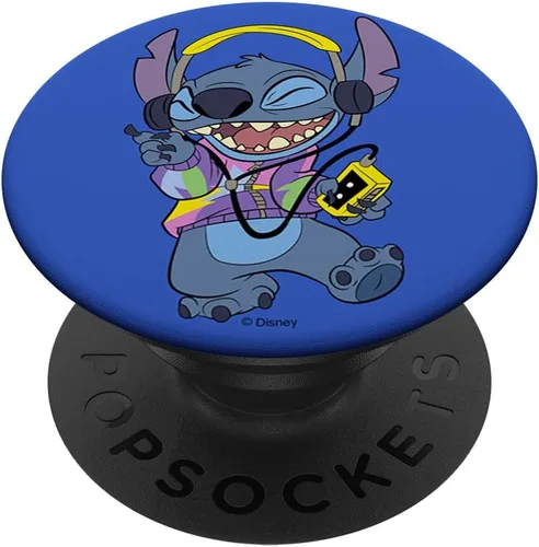 Vista 6 de Disney Lilo & Stitch Rocking To The Beat Cool Retrato PopSockets MagSafe PopGrip para iPhone