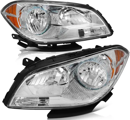 Vista 45 de Conjunto de faros delanteros para Chevy Avalanche 1500 2003-2006 para Avalanche 2500 03-06 para 1500 Classic 2007 carcasa negra reflector ámbar