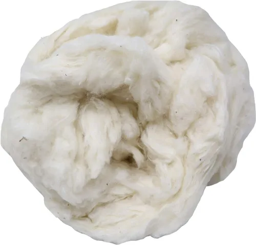 Vista 10 de Ivie Fibra de bateo de algodón orgánico de lujo blanco natural para relleno (algodón peinado 2 libras)