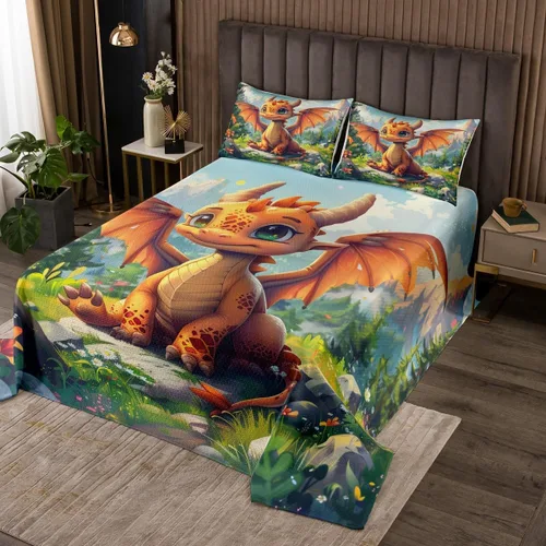 Vista 10 de Juego de colcha con signo de la paz tamaño King, flores coloridas acolchadas para niños, adolescentes y adultos, juego de colcha floral pastoral