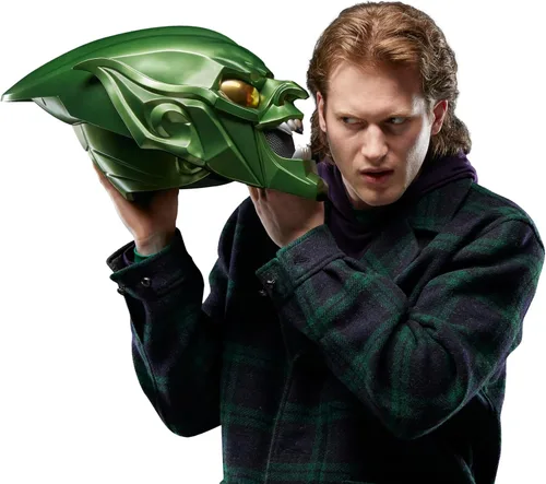 Vista 4 de Marvel Legends Series Green Goblin - Casco de juego de rol premium, Spider-Man: No Way Home para adultos, equipo coleccionable