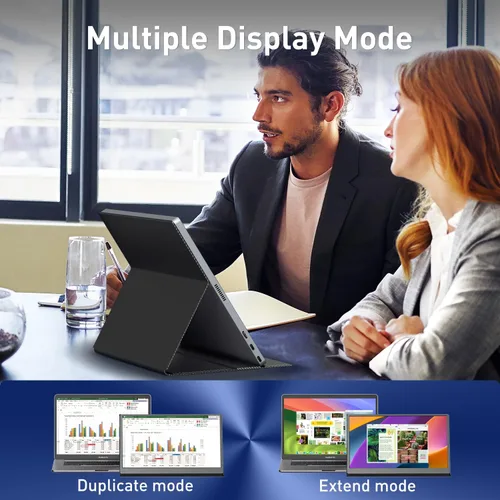 Vista 4 de cocopar Monitor portátil de 15.6 pulgadas 1080P 60Hz 60% sRGB IPS Monitor de viaje con USB-C HDMI pantalla portátil para laptop MacBook Surface PC