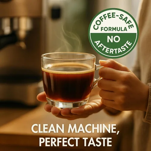 Vista 8 de Descalcificador de cafetera – 10 usos – Solución de descalcificación Keurig – Descalcificador universal para Keurig, Nespresso, Delonghi, Breville