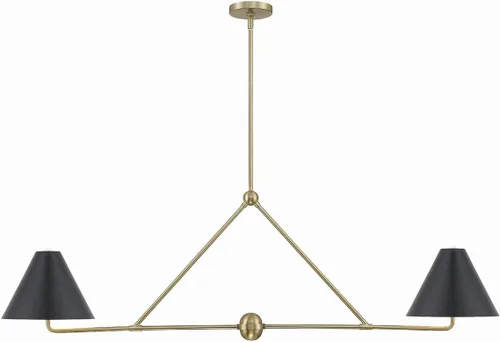 Vista 16 de Crystorama Xavier - Candelabro lineal dorado vibrante de 6 luces oro (Vibrant Gold)