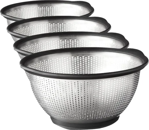 Vista 7 de KitchenAid Colador de acero inoxidable, 5 cuartos de galón, negro