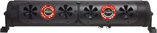 Vista 9 de Bazooka Barra de fiesta G3 Bluetooth de 16 pulgadas Potencia máxima de 450 vatios Luces LED Botón de fiesta para compartir música Altavoces