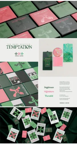 Vista 3 de T'omorrow X T'ogether TXT The Name Chapter Temptation Album Nightmare Ver.