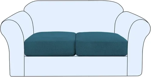 Vista 40 de Funda de cojín elástica para sofá, funda de asiento, funda de sofá de dos plazas, protector de elastano elástico para muebles para asiento (negro, 1)