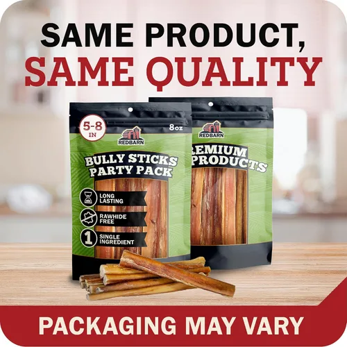 Vista 14 de Redbarn Pet Products All Natural Bully Sticks de 5 a 8 pulgadas para perros pequeños y grandes – Paquete variado de masticables saludables de larga