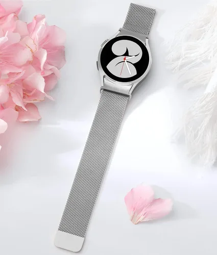 Vista 7 de Zedoli Correas de metal sin brechas compatibles con Samsung Galaxy Watch 6/Watch 5/Galaxy Watch 4 Band 1.575 in 1.732 in/Galaxy Watch 5 Pro Band