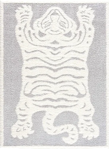 Vista 13 de Hauteloom Tilos - Alfombra marroquí de estilo granja pequeña con diseño de enrejado, alfombrilla para puerta, alfombra peluda, patrón de enrejado