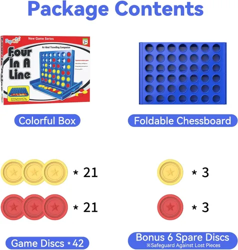 Vista 9 de Pup Go Juego Grande de 4 en Raya para Niños de 3 Años en Adelante para Niños, Niñas y Adolescentes, Juegos de Mesa Familiares para Interiores