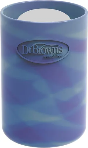 Vista 14 de Dr. Brown's Options+ Funda estrecha para botella de vidrio, 100% silicona, rosa, sin BPA, 4 onzas, paquete de 1