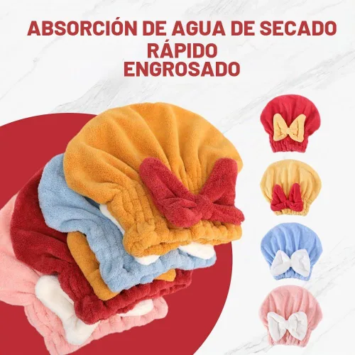 Vista 6 de Toalla de Envoltura de Cabello Superabsorbente para Cabello Húmedo, Nueva Toalla de Microfibra para Cabello 2026, Toallas de Cabello de Secado