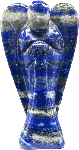 Vista 8 de Figuras de ángel guardián de cristal de aventurina verde (oscuro) para piedra natal curativa, estatua decorativa (ángel de bolsillo tallado a mano)