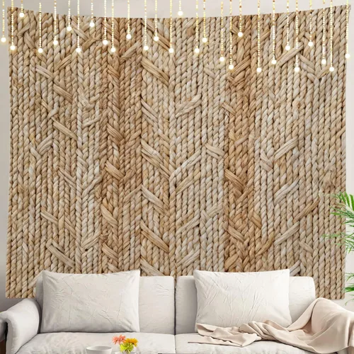 Vista 34 de Shrahala Retro Paint Abstract Tapestry, White Gold Oil Painted Work Rustic Wall Hanging Hd Print Polyester Backdrop For Dorm Room Bedroom 30 X 40 In