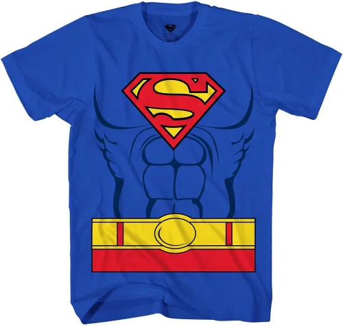 Vista 2 de SUPERMAN Camiseta para adultos con símbolo de logotipo de DC